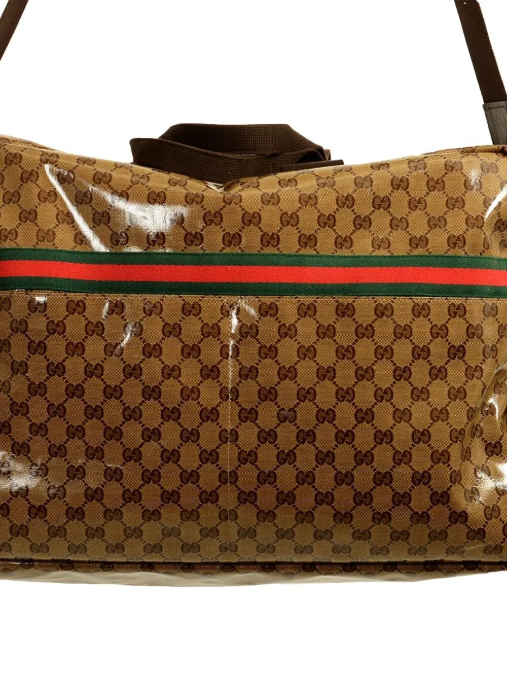 Gucci Men's GG Crystal Web Duffle Gym Weekender Travel Extra Large Bag - Picture 4 of 11